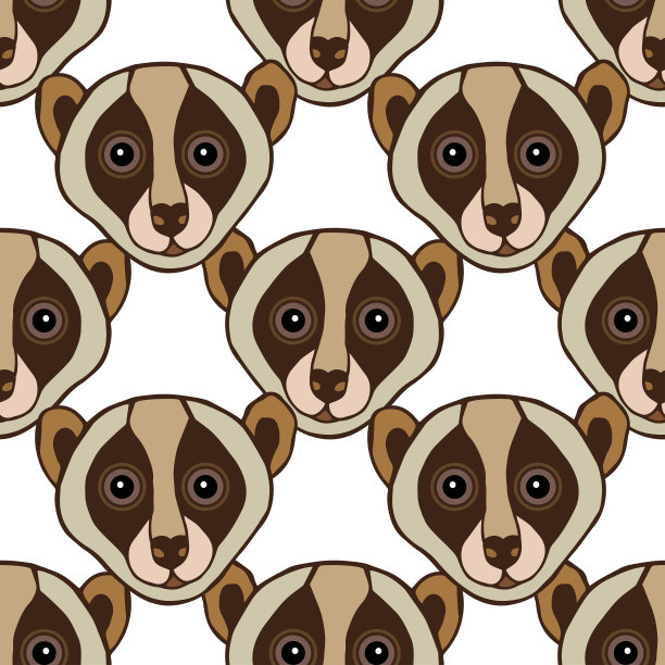 无缝狐猴鹦鹉模式。图片下载