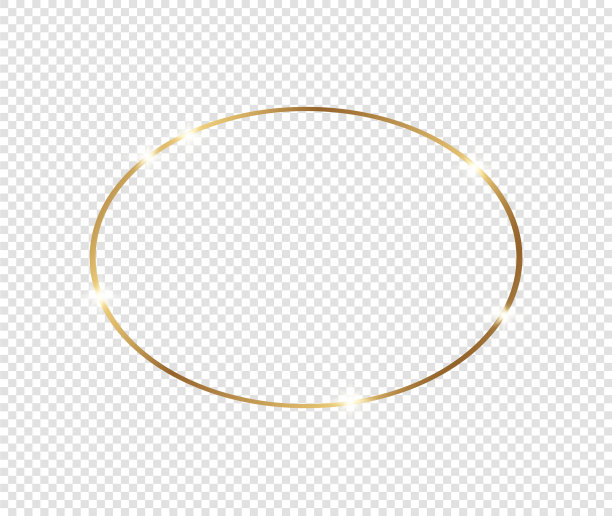 金色闪亮发光的框架与阴影孤立图片下载