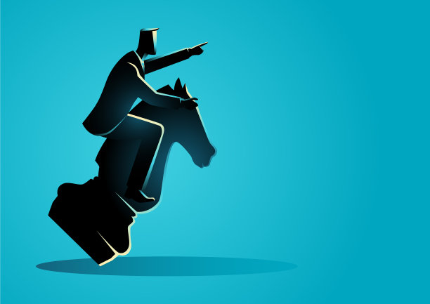 商人骑象棋骑士图片下载