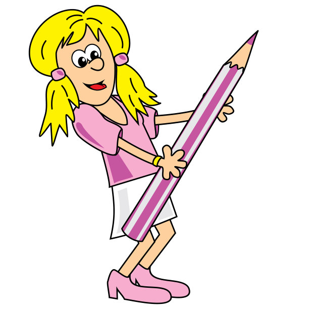 女人用蜡笔图片下载