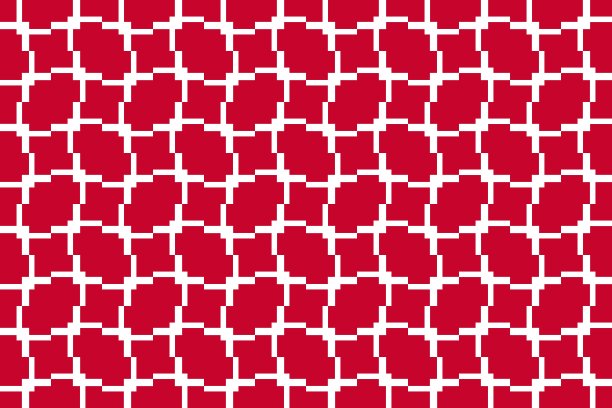 简单的几何图案在丹麦国旗的颜色图片下载