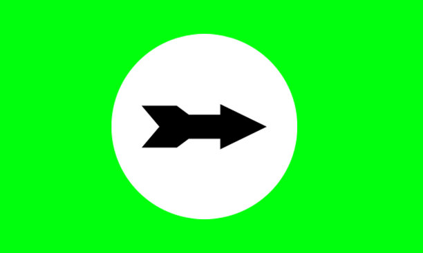 箭头设计元素，图标设计简单，使用方便，因为它采用绿色屏幕图片下载