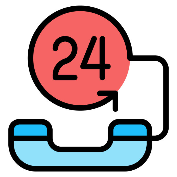 24小时服务图标：超市购物图片下载