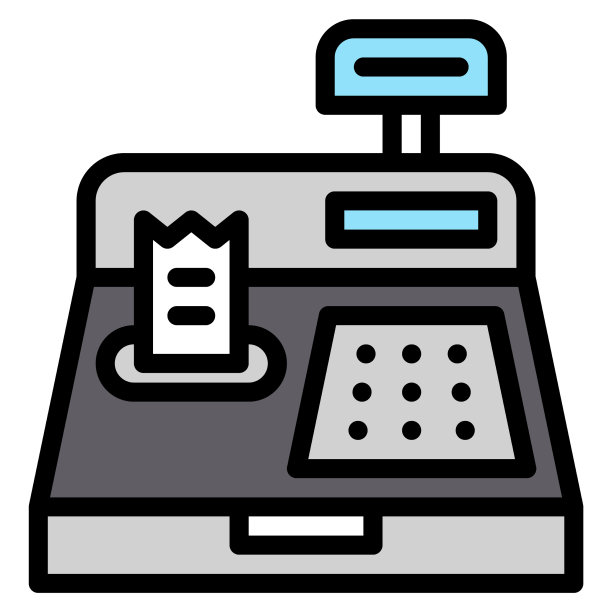 收银机图标超市和购物中心图片下载