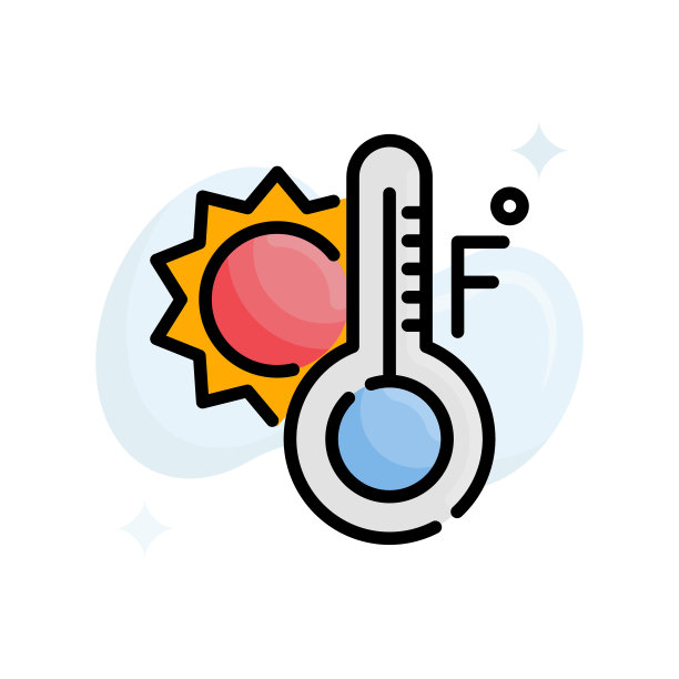 华氏向量轮廓填充图标样式插图。EPS 10个文件图片下载