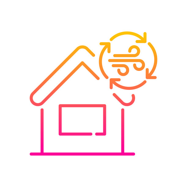 循环空气矢量梯度图标样式的插图。EPS 10个文件图片下载