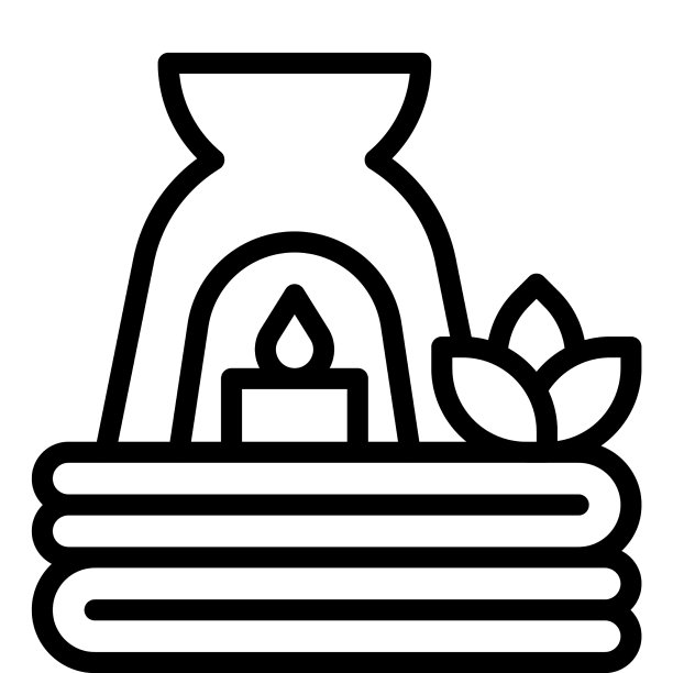 香薰灯和毛巾图标超市和图片下载