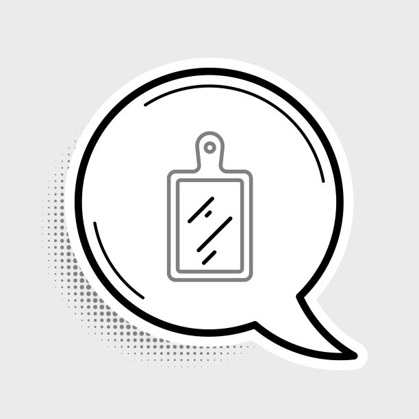 线切割板图标孤立在灰色图片下载