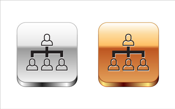 黑色企业组织结构图图片下载