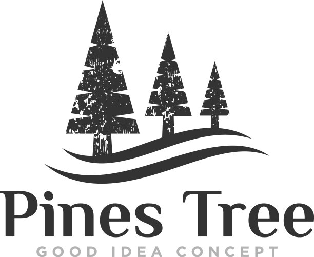 松树标志设计图片下载