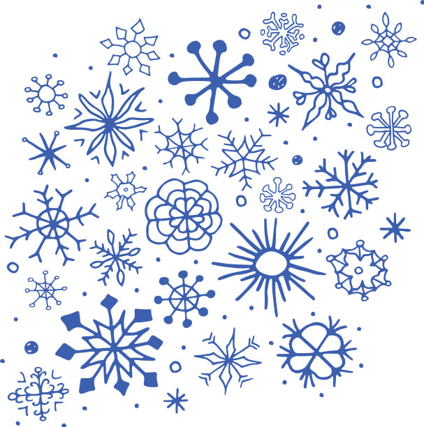 设置手绘雪花素描图片下载