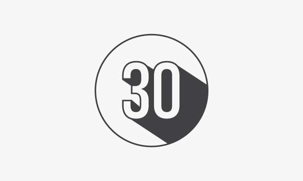 30号圆形扁平设计图片下载