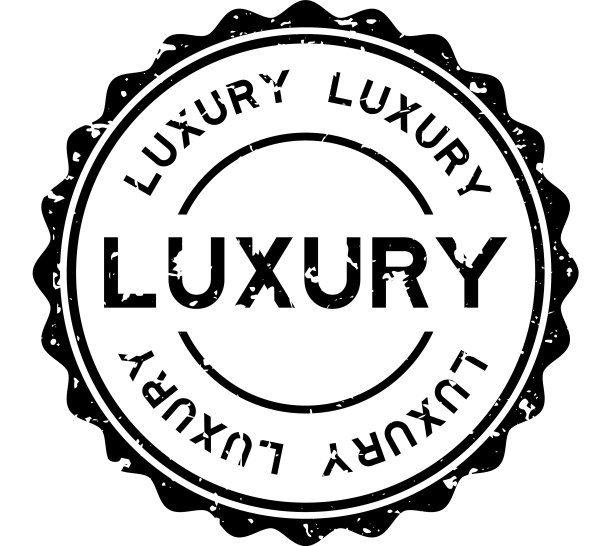 垃圾黑豪华字圆形橡胶印章图片下载