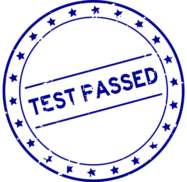 垃圾蓝测试通过字圆橡胶密封图片下载