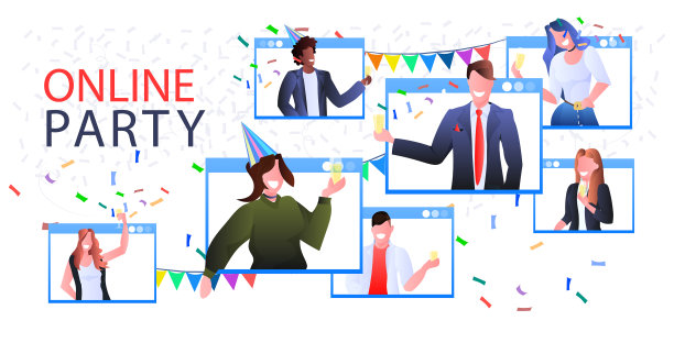 商业人士在网络浏览器Windows庆祝图片下载