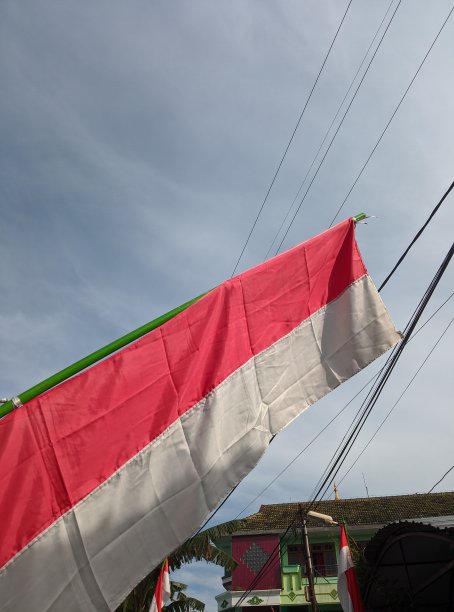 印度尼西亚国旗旗帜图片下载