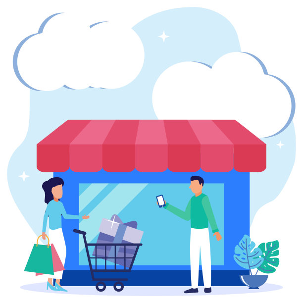 图形卡通人物商店图片下载