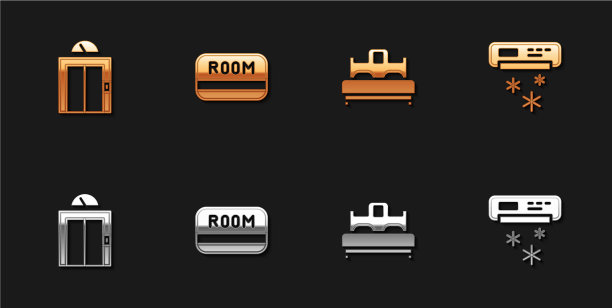 设有电梯酒店房卡和空气图片下载