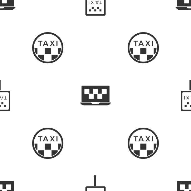 为出租车站设置路标用笔记本电脑呼叫图片下载