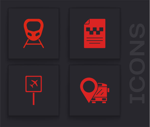 与公交高速列车出租车设置位置图片下载