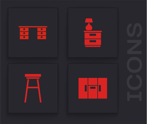 设置衣柜、办公桌、家具、床头柜图片下载