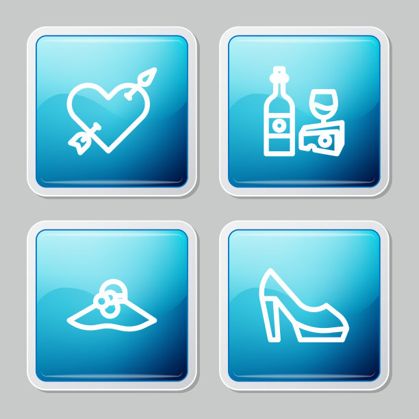 用心和箭订线爱情酒瓶图片下载