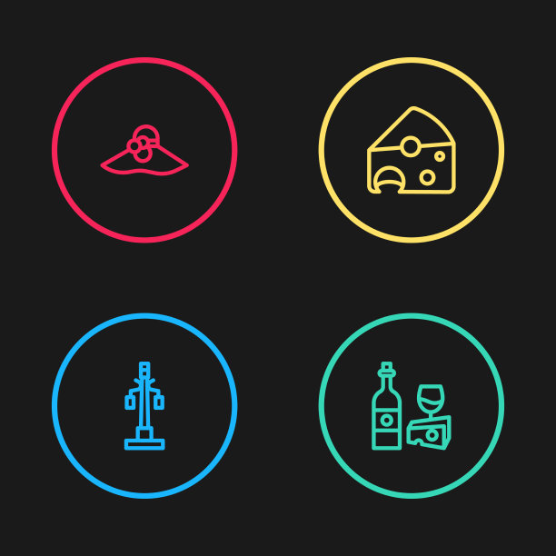 配奶酪的街灯酒瓶图片下载