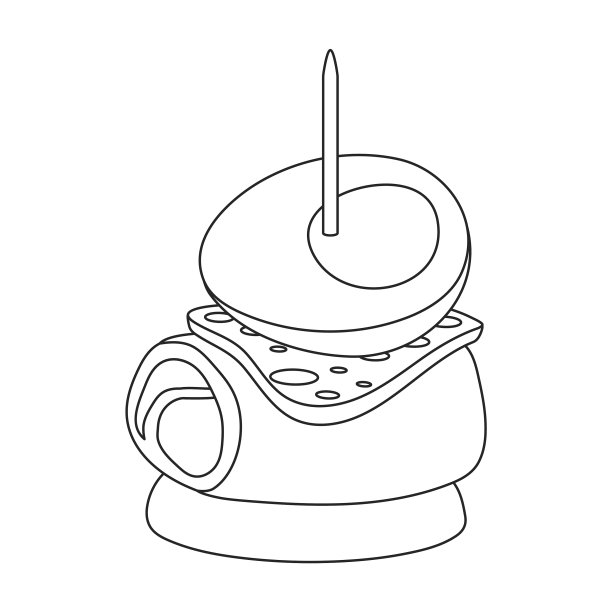 开胃小菜轮廓图标图片下载