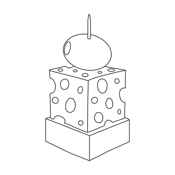 开胃小菜轮廓图标图片下载