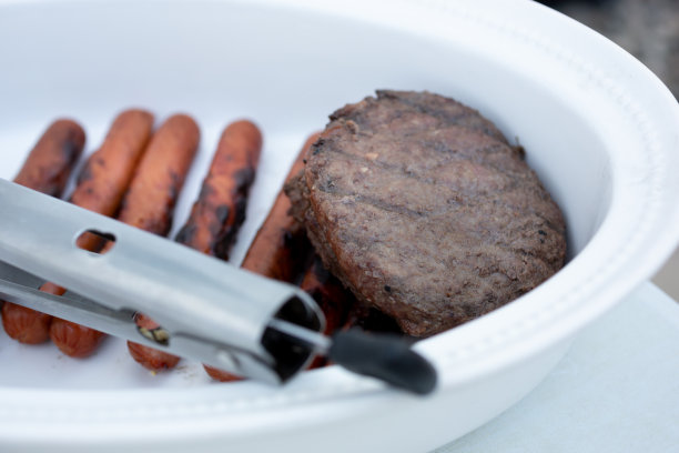 盘、汉堡、狗图片下载