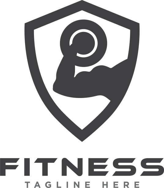 健身馆标识设计图片下载