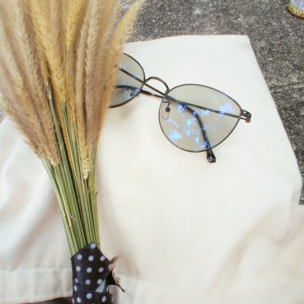 草和玻璃图片下载