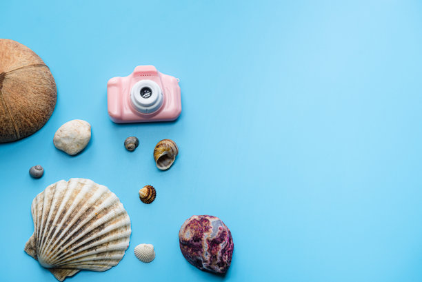 平lay旅行或度假的概念。图片下载