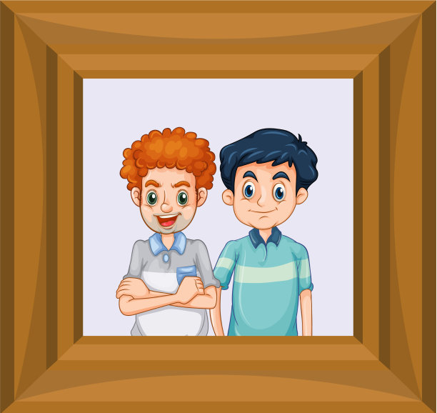 最好的朋友画在木框上图片下载