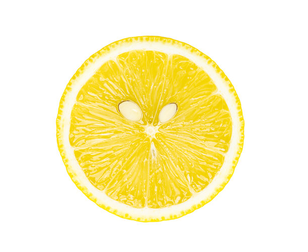 白底柠檬片图片下载