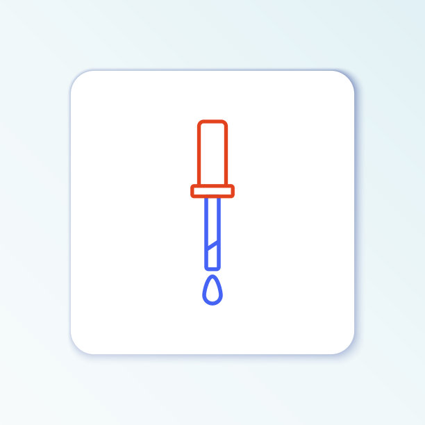 移液管图标隔离在白色背景上图片下载