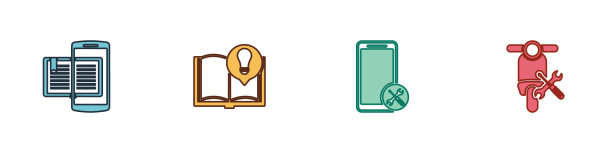 设置智能手机和书有趣的事实移动图片下载