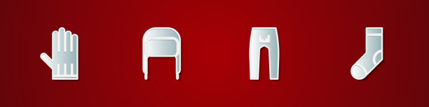 设置皮革手套冬季帽子与耳瓣图片下载