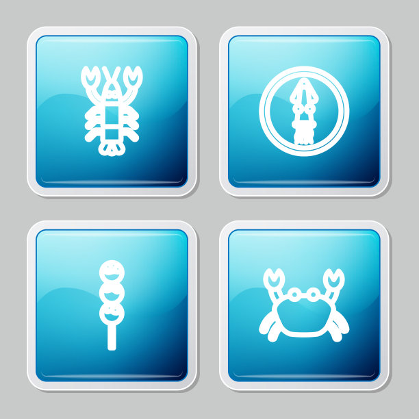 将龙虾章鱼放在章鱼烧盘上图片下载