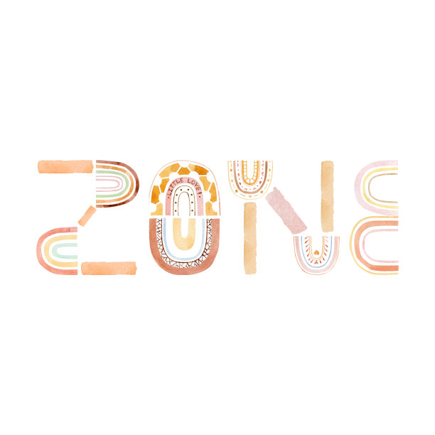 水彩儿童的字母字母文本地带风格抽象彩虹设计。可爱的儿童字体字体设计，婴儿沐浴，海报，儿童派对，墙壁装饰。图片下载