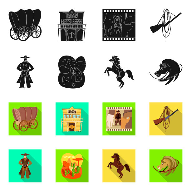 孤立的德克萨斯物体和历史符号图片下载