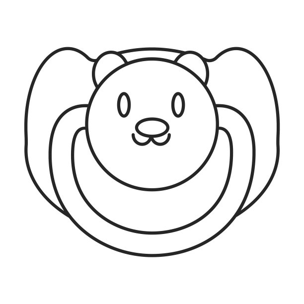 假奶嘴轮廓图标图片下载