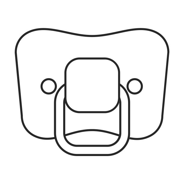 假奶嘴轮廓图标图片下载