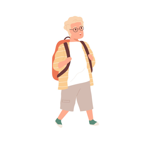 惊讶和震惊的男孩走着，盯着图片下载