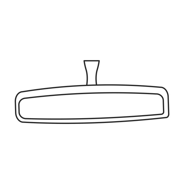 后视镜汽车轮廓图标图片下载