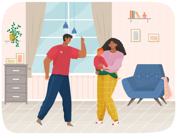 愤怒的夫妻在面前发誓图片下载