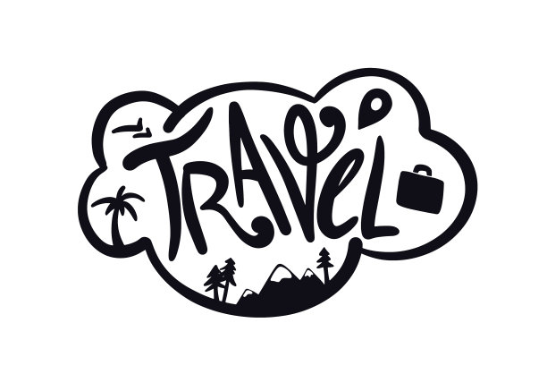 旅行梦，文字与元素云图片下载