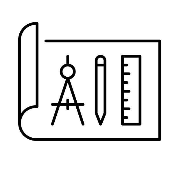 单色项目计划图标图片下载