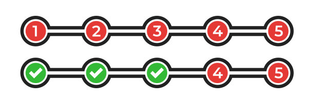 进度条。逐步加载条上的白色背景。图片下载