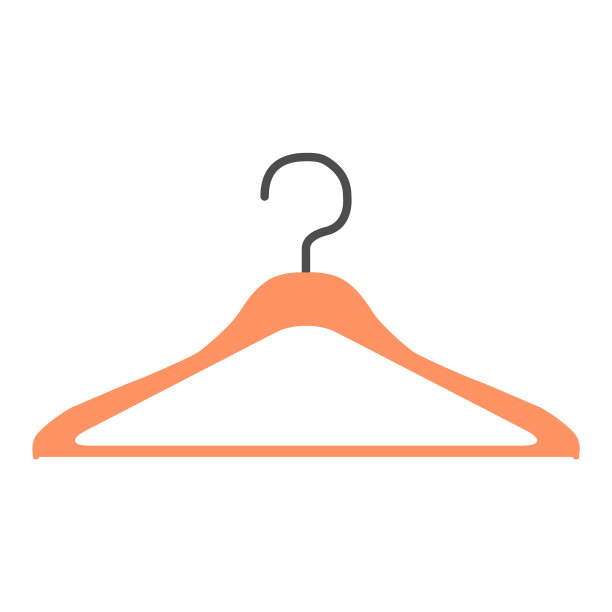 衣架上的现代图标孤立的白色图片下载